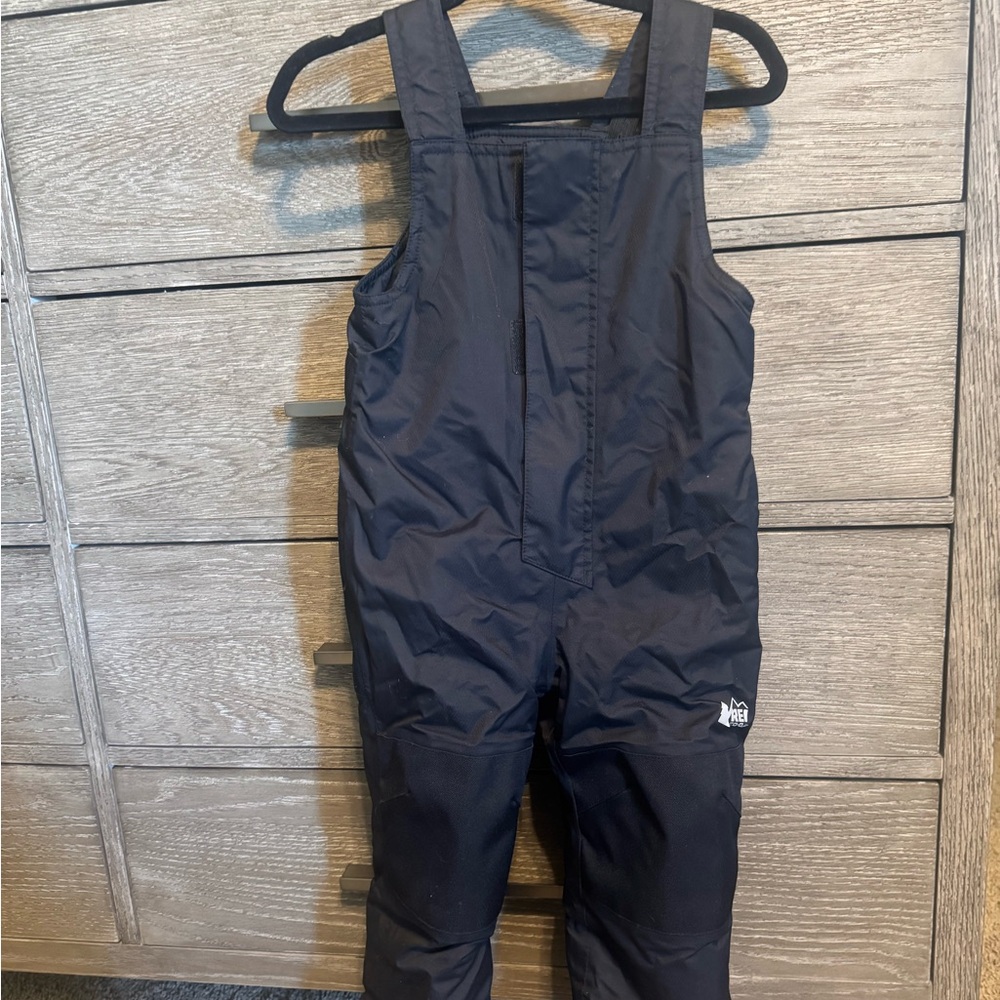 REI Kids Black Snow Bib Overalls